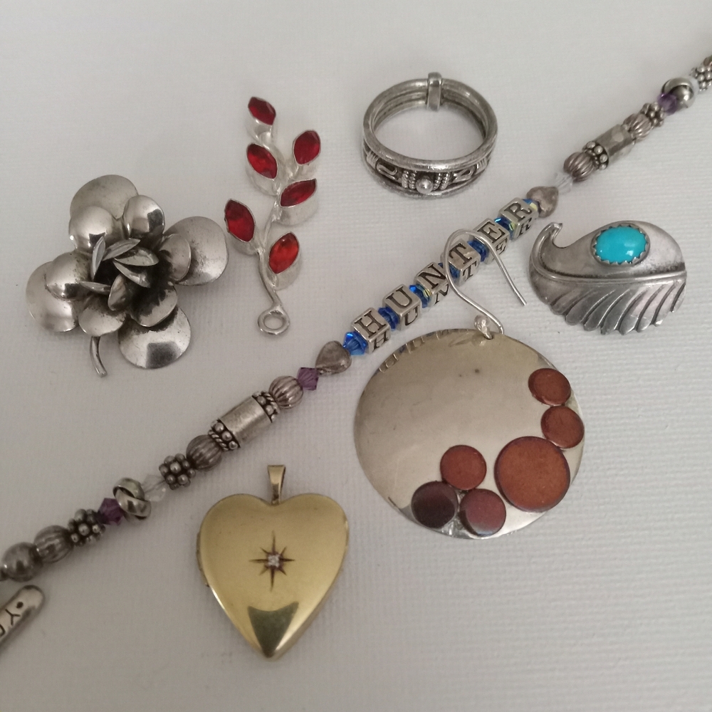 Scrap/repurpose sterling silver jewelry lot